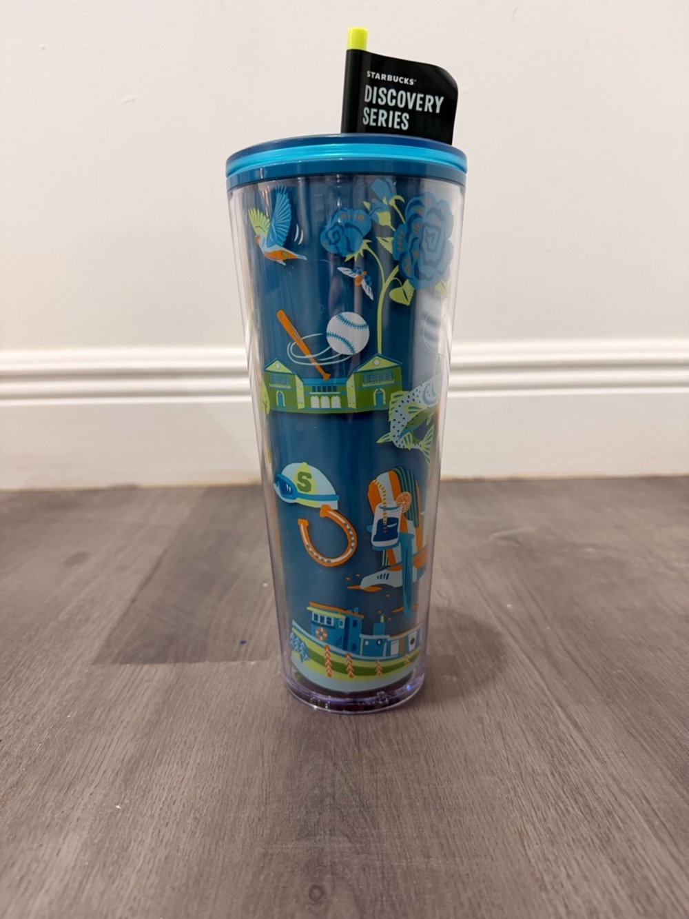 Starbucks Discovery Series New York Blue Illustrated Travel Tumbler